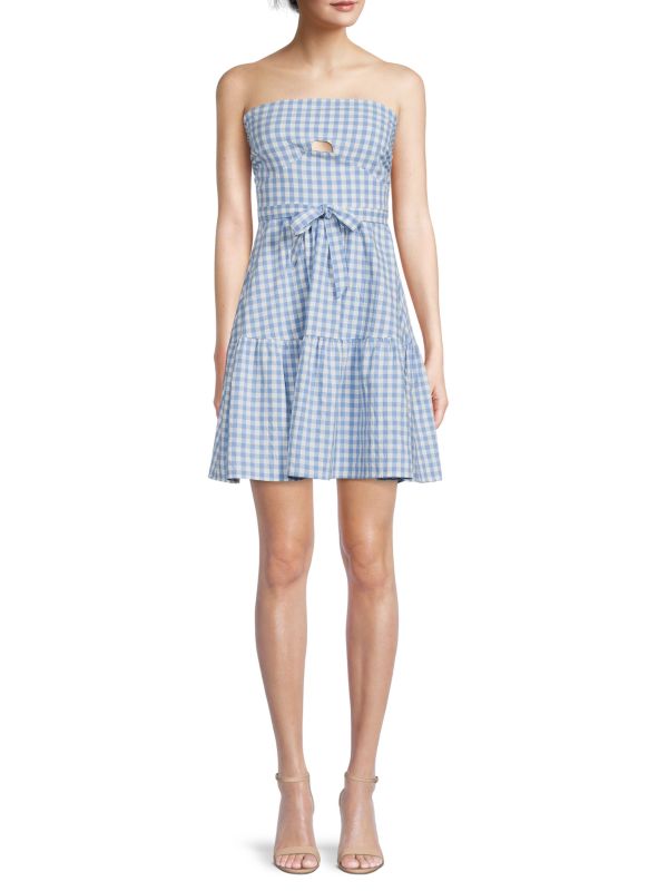 emmie rose Gingham Check Mini Dress